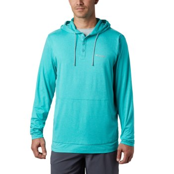 Pánské Mikiny Columbia PFG Slack Tide Henley Světle Tyrkysové GOYTSW694